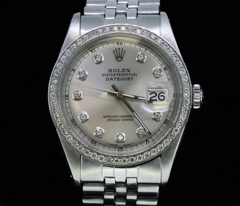 rolex stahl datejust weiss brillanten|Rolex Datejust oyster steel.